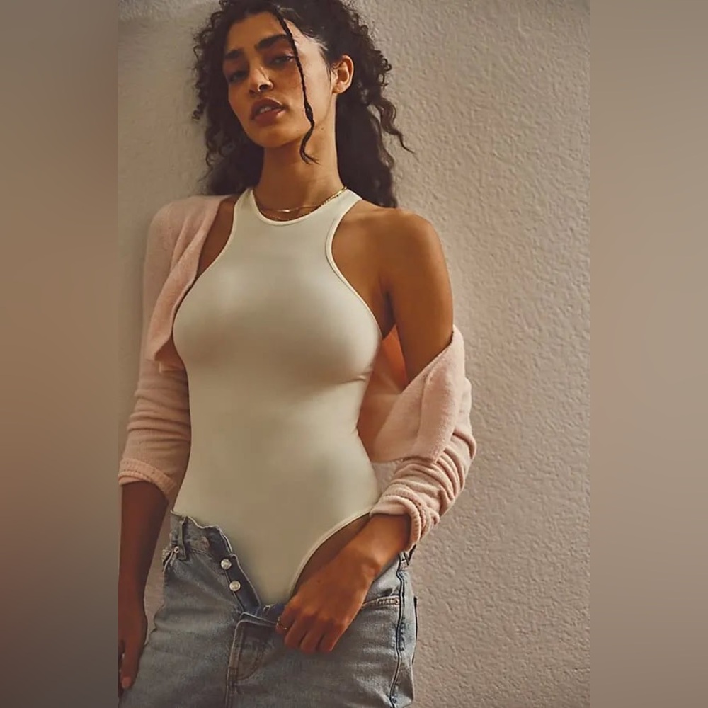 FREE PEOPLE INTIMATELY Down To Earth Bodysuit - Ivory